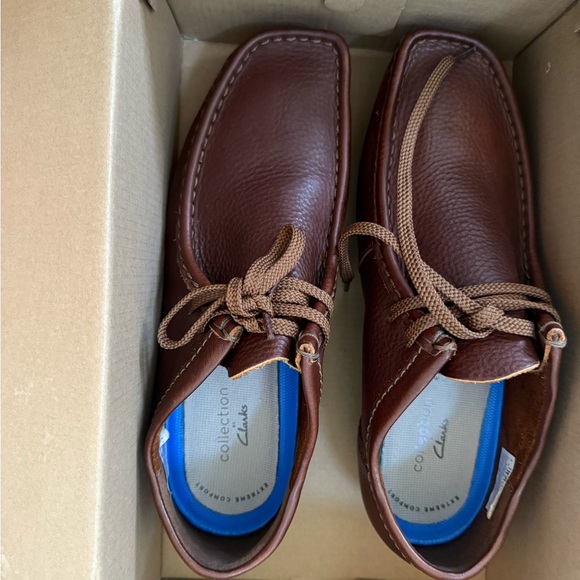 Clarks Brown Leather Casual Shoes